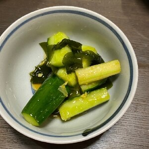 きゅうり、セロリ、わかめの酢のもの【和食・副菜】